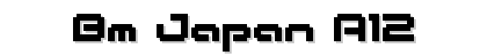BM japan A12 font